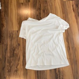 White ribbed short-sleeve Shirt